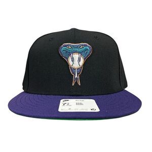 Nike pro cap Cooperstown Arizona Diamondbacks Fitted Hat Black Size 7 3/8